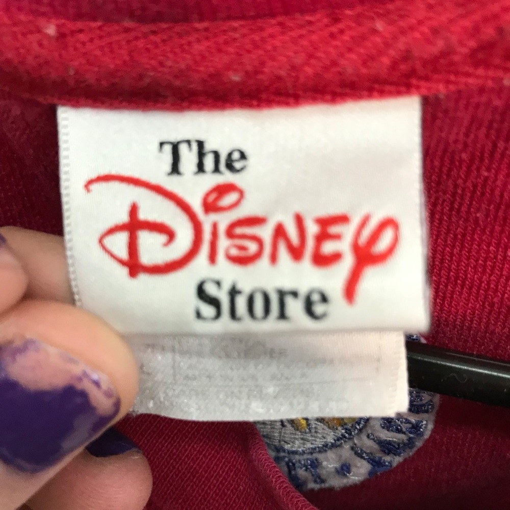 The Disney Store Womens The Lion King Fleece Pullover Sz Large Red Long Sleeve - Picture 3 of 6